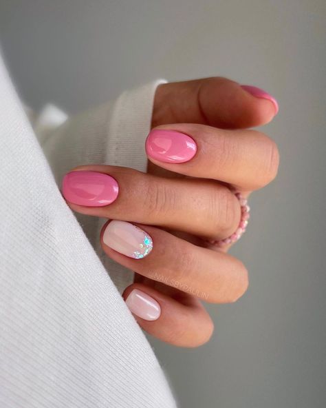 45 Casual Nails to Inspire You Small Pink Nails, April Nails, Small Nails, Summer Gel Nails, Milky Nails, Manikur Kuku, Simple Gel Nails, Nagel Tips, Casual Nails