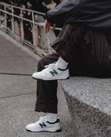 New Balance 480 Outfit, Nb 480, New Balance 480, Western Outfits Men, New Balance Style, New Balance Outfit, Sneakers Street, Aesthetic Outfits Men, Fashion Aesthetics