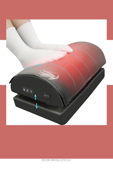 Foot Rest for Under Desk with Vibration massage can stimulate foot and leg tissue, and help relieve soreness caused by being sedentary or standing for a long time. Vibration foot warmer comes with 3 levels of adjustable heating that can be controlled with the touch of a button, providing a fast warm and improving blood circulation for your feet in winter. #ad #footcare #office #homeoffice #footrest #footwarmer #officesuppiles Foot Rest Under Desk, Desk At Work, Foot Massager Machine, Back Massager, Massage Machine, Wet Floor, Hand Massage, Under Desk, Poor Posture