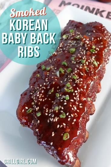 Sweet Chili Ribs, Smoked Asian Style Sticky Ribs, Smoked Korean Bbq Ribs, Asian Smoked Ribs, Slow Smoked Ribs, Asian Bbq Sauce Recipe, Asian Bbq Ribs, Korean Style Ribs Recipes, Gochujang Bbq Sauce