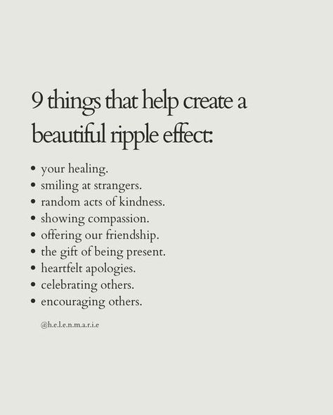 helen marie | therapist PGDip MPH BSc (Hons) MBACP on Instagram: "On the beauty of the ripple 🤍 There’s so much magic within us that can help the world in more ways than we realise. Just a gentle reminder 🌱 As I mentioned in my story last night, give a sunflower a little sunshine and watch it bloom 🌻 Who needs an extra little sunshine right now? 🤍 #kindness #kindnessmatters #kindnessquotes #kindnessrocks #bekindtoyourself #kindnessismagic #mentalwellness #emotionalhealth #wellbeing #spiritua Helen Marie Quotes, Kindness Matters Quotes, Surround Yourself With People Who Feel Like Sunshine, Helen Marie, Kindness Still Exists, Loving Kindness Meditation Quotes, Soul Full Of Sunshine, Matter Quotes, Loving Kindness Meditation