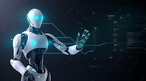 AI robot innovation high-tech ppt robot template background image Tech Background Technology, Robot Template, Tech Images, Robot Background, Estilo Soft, Tech Image, Robot Images, Winter Banner, Robot Wallpaper