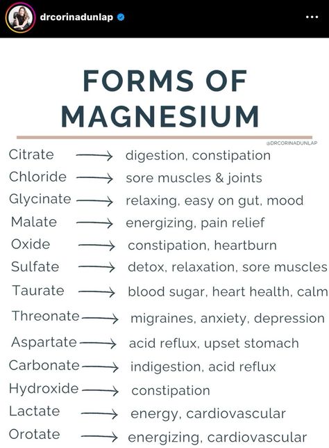 Type Of Magnesium, Forms Of Magnesium, Home Health Remedies, Herbs For Health, Hormone Health, Wellness Journey, Health Knowledge, Holistic Nutrition, Natural Health Remedies