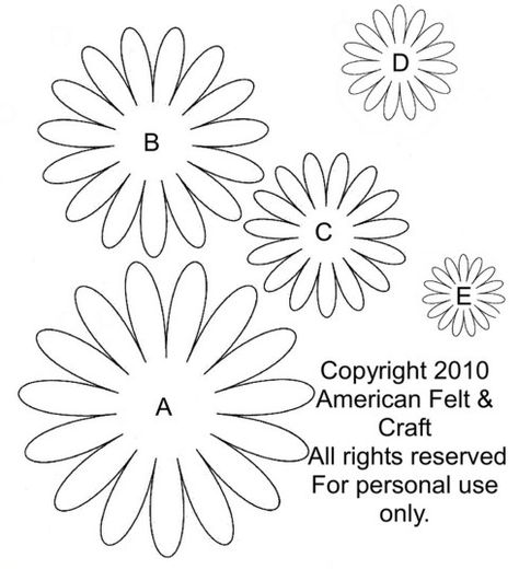 Gerbera daisy template and tutorial Daisy Template, فن الرسم بالمسامير, Felt Flower Template, Felt Flowers Patterns, Felt Templates, Săpunuri Handmade, Paper Flower Patterns, Felt Flowers Diy, Daisy Petals