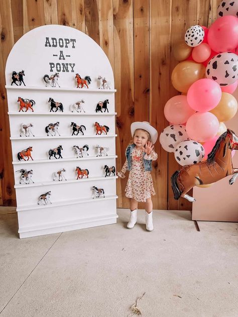 A "Three-Haw" Pink Cowgirl Birthday Party - Everyday She Moms Horse Third Birthday Party, 3rd Birthday Horse Theme, Pink Horse Birthday Party, Pink Cowgirl Birthday Party, Pink Cowgirl Birthday, Cowgirl Party Favors, Pony Party Favors, Party Planning Checklist, Horse Birthday Parties