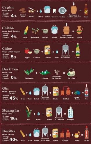 How different alcohols are made around the world Fantasy Cookbook, Most Popular Alcoholic Drinks, Booze Board, Popular Alcoholic Drinks, Mixology 101, Mixed Drinks Alcohol, Drinking Alcohol, Drinks Alcohol, Mixology