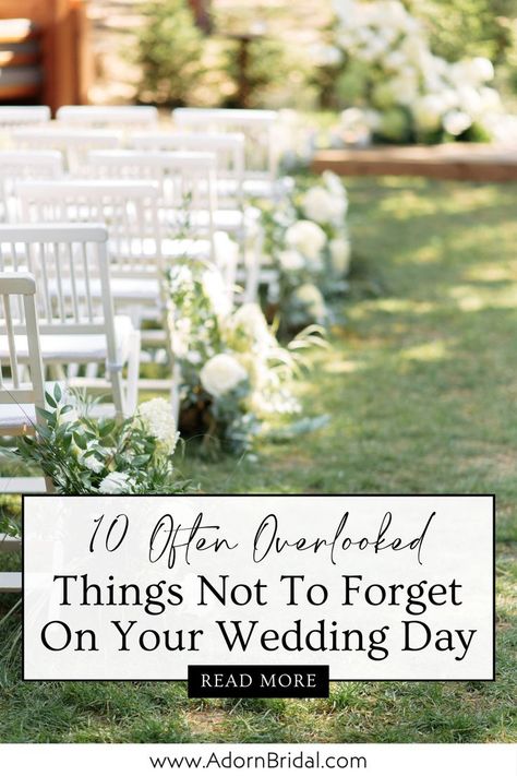 If you’re planning your wedding and coordinating your own wedding, check out this blog post from Adorn Bridal. This blog post is all about things brides forget and helping you remember all the little things so that your day goes smoothly. From bridal accessories to your wedding day timeline, these wedding day tips and tricks will help you feel calm and confident and ready to say “I do”. Click the link to get some tips for your wedding day now! Wedding Day Tips, Wedding Planning Timeline, Wedding Day Timeline, Modern Love, Day And Time, Planning Tips, Wedding Dress Shopping, Wedding Planning Tips, Free Wedding