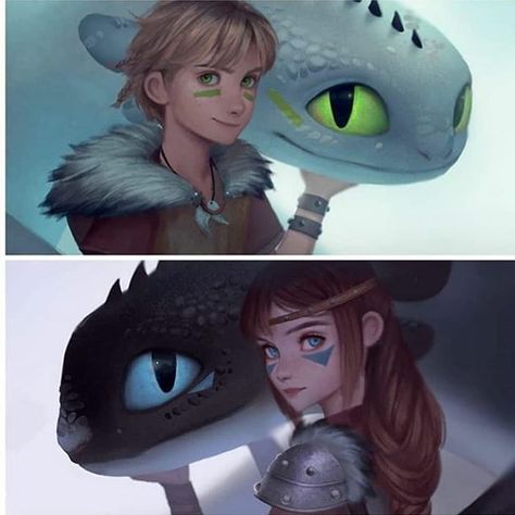 Hiccup And Toothless Fanart, How To Train Your Dragon Fanart, Toothless X Light Fury, Desenhos Love, Httyd Art, Light Fury, Dreamworks Dragons, Httyd Dragons, Karakter Disney