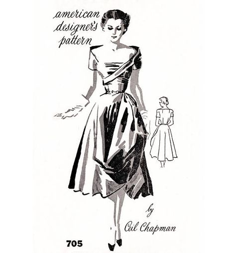 Spadea 705 ceil chapman evening cocktail dress off shoulder bodice draped skirt sewing pattern repro 50s Cocktail Dress, Outfit Patterns, Ceil Chapman, Cocktail Dress Patterns, 1950s Cocktail Dress, Fashion Figure, Retro Sewing Patterns, Skirt Sewing, Top Sewing