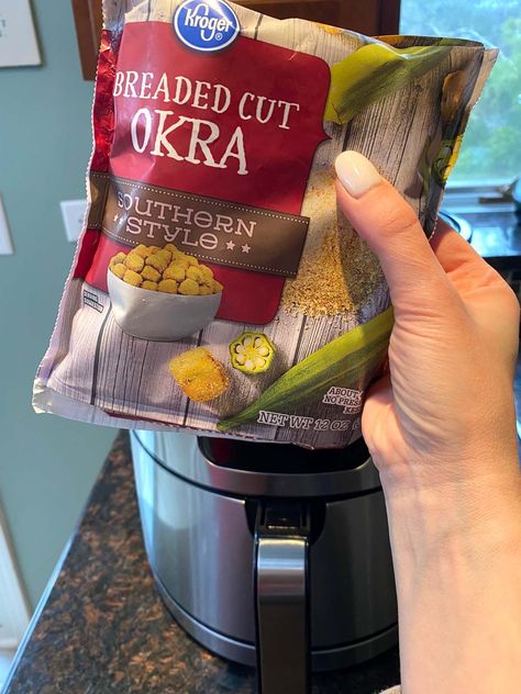 Frozen Okra Recipes, Breaded Okra, Air Fryer Recipes Vegetarian, Facebook Recipes, Air Fryer Cooking Times, Okra Recipes, Air Fryer Oven Recipes, Best Air Fryers, Fry Bread