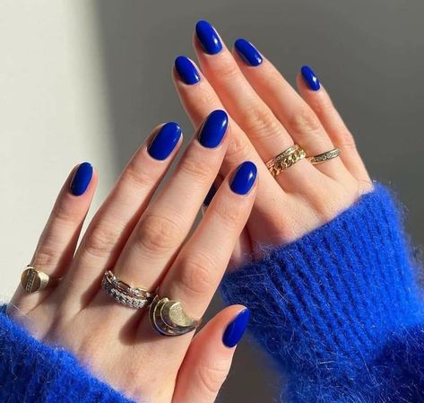 Dark Blue Nails, Blue Gel Nails, Blue Nail, Dark Nails, Cat Kuku, Nagel Inspo, Manicure Y Pedicure, Classy Nails, Fire Nails