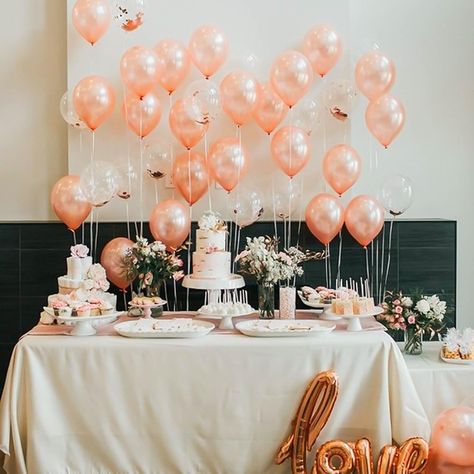 10/20/30pcs Color Latex Balloon Pink Blue Green Adult Wedding Happy Birthday Party Decoration Hen Party Balloons, حفل توديع العزوبية, Balloons Wedding, Idee Babyshower, 21st Birthday Decorations, Rose Gold Balloons, Arch Decoration Wedding, Rose Gold Party, Wedding Party Ideas