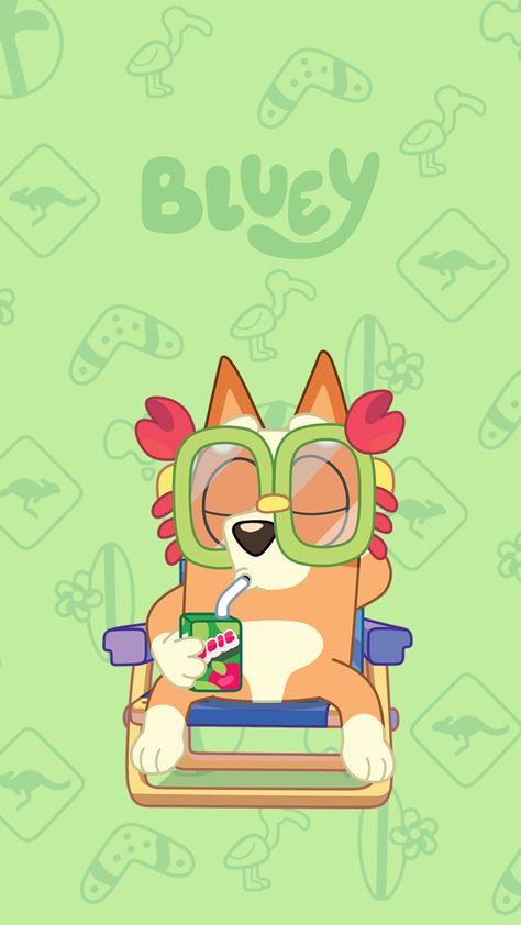 Bingo Heeler Birthday, Bingo Heeler, Fiesta Bluey, Bingo Funny, Ios Aesthetic, Bluey Party, Bluey Family, Cute Backgrounds For Iphone, Relaxing Beach