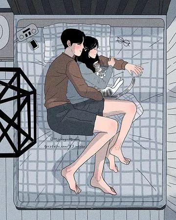 13 Illustrations That Show The Soul Of A Relationship Lies In The Intimate Moments Shared Together Anime Couples Cuddling, Lies Relationship, Anime Hug, Relationship Comics, Couple Sleeping, Cute Couple Comics, Couples Comics, Couple Romance, Romantic Anime Couples