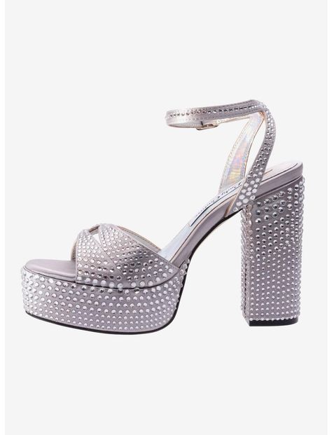 Product ID:
20777946 
Rhinestone Silver Platform Sandal
Dazzle them with color-matching rhinestones studded throughout this comfortable satin platform sandal. Feminine and chic open toe front and strappy ankle buckle closure. Satin Imported Item cannot be shipped to P.O. Boxes Silver Platforms, Rhinestone Studs, Hot Topic, Platform Sandals, Color Matching, Open Toe, Show Off, Buckle, Satin