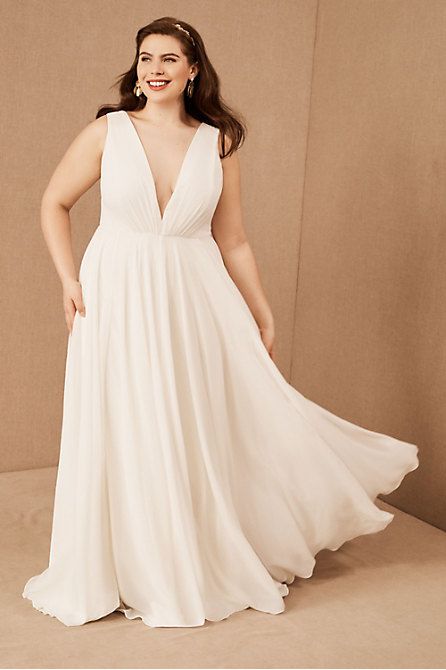 Wedding Dresses & Gowns - BHLDN Wedding Dresses Jenny Yoo, Jenny By Jenny Yoo, Granville Ohio, Flowy Gown, Plus Size Wedding Dress, Plus Size Wedding Dresses, Plus Size Bride, Franklin County, Anthropologie Wedding