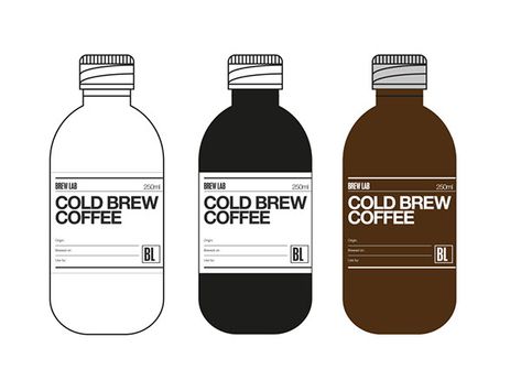 Cold Brew Coffee on Behance Cold Brew Label, Bottled Cold Brew, Cold Brew Packaging, Spirits Packaging Design, Old Medicine, Old Medicine Bottles, Making Cold Brew Coffee, Label Ideas, Coffee Label