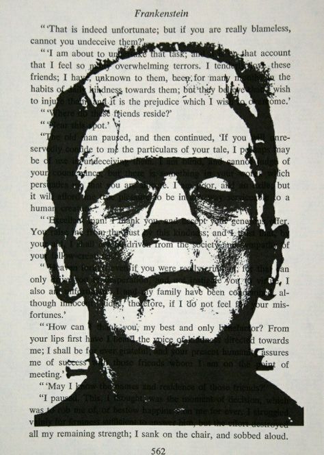 Boris Karloff Frankenstein, Vintage Frankenstein, Frankenstein Book, Frankenstein Art, Peace Illustration, Frankenstein's Monster, Horror Movie Art, Mary Shelley, Classic Horror Movies