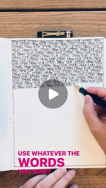 SketchViews on Instagram: "A repost. I know this was posted probably a couple of times, but for those still unaware of this video, here it is. 

It is a different exercise. Try to drawing letters instead of writing them. Repeat the exercise through several pages. Try to improve the results as you go. After a few pages you get used to a certain rhythm and neater letters. Practice as many times as you can. Go back and look at the results in the first page. Keep going and do not get discouraged. 

Some of these words that inspired me, were spelled by one of my favorite violinists of all time that I admire: Itzhak Perlman. I hope they inspire you as well. 

Fountain pen: @montblanc Special Edition Leonard Bernstein, Nib Stub. 
Sketchbook: Sketch from @quartobooksus Chartwell Books
Ink: @montbl Well Fountain, Itzhak Perlman, Leonard Bernstein, Drawing Letters, Different Exercises, First Page, Keep Going, Fountain Pen, Inspire Me