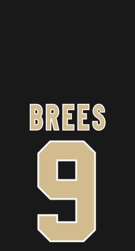 All credits to the owners. Phone wallpaper featuring Drew Brees New Orleans Saints #9 Jersey. Just used Powerpoint :) Drew Brees Wallpaper, Nfl Jersey Wallpaper, Cool Football Pictures, Jersey Wallpaper, New Orleans Saints Logo, Nfl Saints, New Orleans Saints Football, Drew Brees, Saints Football