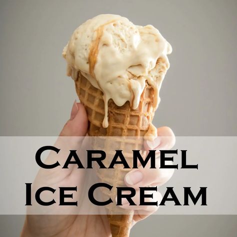 Caramel Ice Cream Recipe Kitchen Aid Ice Cream Recipes, Caramel Ice Cream Recipe, Kitchen Aid Ice Cream, Kitchenaid Ice Cream Maker, Ice Cream Dessert Recipe, Mango Ice Cream Recipe, Tasty Ice Cream, Cuisinart Ice Cream, Cuisinart Ice Cream Maker