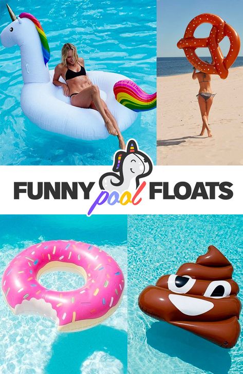 Funny Pool Floats - 15+ Cool Pool Rafts for Adults Funny Pool Floats, Best Pool Floats, Cool Pool Floats, Pool Rafts, Summer Pool Party, Cream Sandwich, Pool Floats, Summer Pool, White Swan