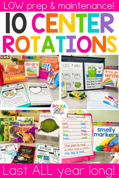 Make center time in your classroom one that is filled with engaged learning and exploration. As students work independently you are ready to work with reading groups or do small group instruction.  But getting your centers set up is the beginning.  This blog post details your step by step process for setting up a center rotation that your students will love.  It includes literacy center and math center ideas as well as tips for organizing centers all year long. Guided Reading Kindergarten Step By Step, Kindergarten Center Ideas Literacy, Academic Centers For Preschool, Center Set Up In Classroom, Centers For Elementary Classroom, First Grade Independent Reading Centers, Grade One Literacy Centers, Centers In Kindergarten Classroom, 1st Grade Independent Work