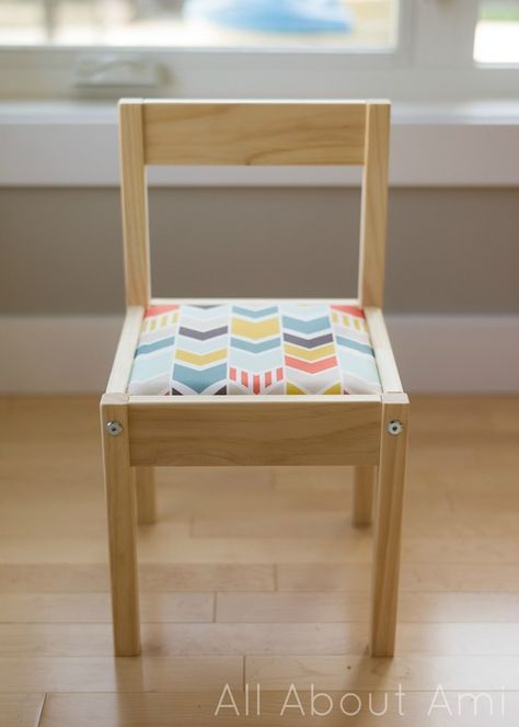 IKEA LATT hack: Padded chairs and plexiglass top Ikea Kids Table, Ikea Latt, Hack Ikea, Hacks Ikea, Ikea Kids, Childrens Table, Ikea Chair, Kid Hacks, Best Ikea