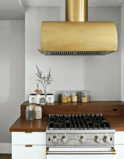 Brass Range Hoods - Custom Range Hoods, Copper Range Hoods, Luxury Kitchen Design