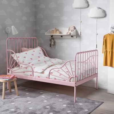 pink - Search - IKEA Kids Duvet, Kids Duvet Cover, Ikea Bed, Toddler Beds, Shared Room, Bed Lights, Bed Slats, Pink Bedding, Bed Base