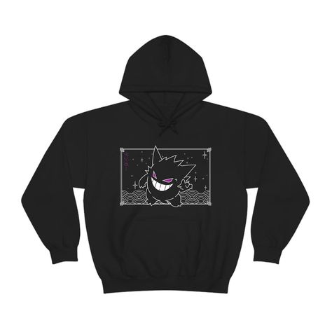 GENGAR HOODIE Gengar Hoodie, Neckline Designs, Yellow Jacket, Boys Jacket, Holiday Birthday, Japanese Anime, Clothing Company, Black Charcoal, Cold Day