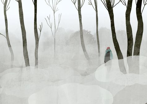 Lara Paulussen, Foggy Weather, Arte 8 Bits, Drawing Journal, Book Illustration Art, Animation Movie, Art Idea, Animation Reference, Landscape Illustration