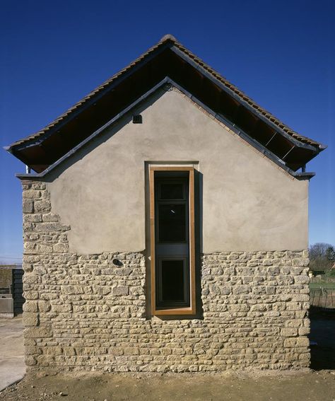 Stone house1 Old And New Architecture, Stone Building, Renovation Architecture, Barn Renovation, Stone Facade, Stone Architecture, Farm Buildings, Modern Windows, Old Stone