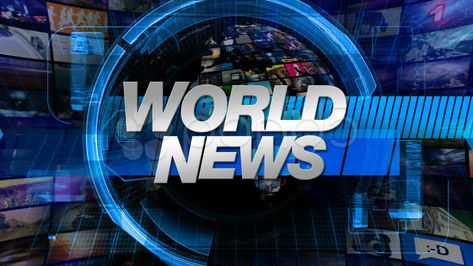 World News - Broadcast Graphics Title Stock Footage #AD ,#Broadcast#News#World#Graphics Broadcast Graphics, News Logo, News Broadcast, Broadcast News, Yt Videos, Brochure Template Layout, Basketball Photography, New Africa, Financial News