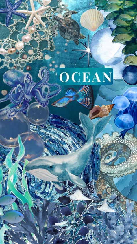 #ocean #blue M Wallpaper, Ocean Wallpaper, Iphone Wallpaper Themes, For My Friend, Marine Animals, Summer Wallpaper, Ocean Inspiration, Ocean Blue, Sharks