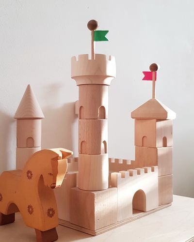 " Beautiful wooden castle! My kids love it and it's a lovely toy in our home. Just perfect" - Ilona P. Wooden Toy Castle, Wooden Castle, Toy Castle, Castle Building, Wooden Toy Cars, Cube Toy, Wooden Cubes, Paper Works, Toy House