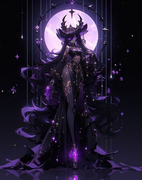 Demon Queen, 다크 판타지, Animation Art Character Design, Beautiful Dark Art, Anime Artwork Wallpaper, Digital Art Anime, Dreamy Art, Fantasy Artwork, الرسومات اللطيفة