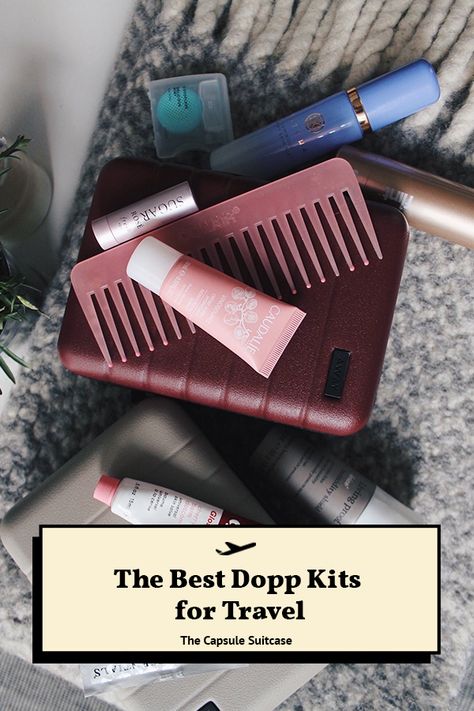 Dopp Kit Essentials, Dopp Kit Tutorial, Tech Dopp Kit, Cheap Travel Destinations, Dopp Bag, Dopp Kit, Women Travel, Suitcase Traveling, Travel Toiletries