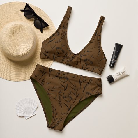 Thanks for the kind words! ★★★★★ "Very good quality, met expectations!" ioannaelpidap https://etsy.me/3AxVm4V #etsy #brown #green #bohohippie #swimming #forestcore #cottagecore #forestcorebikini #cottagecoreswimsuit #floralbikini Brown Swimsuit, Random Clothes, Cute Bikinis, Sustainable Fabrics, Cottage Core, Style Me Pretty, Women Swimsuits, Bathing Suit, Valencia