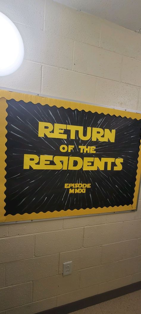 Star Wars, RA, Male Ra Bulletin Boards, Bulletin Boards Ideas For College, Nhs Bulletin Board, Ra Bulletin Board Themes, Ra Dorm Room Ideas Resident Assistant, Resident Director College Res Life, Welcome College Bulletin Boards, Bulletin Board Ideas Ra College, Ra Where Am I Board Ideas