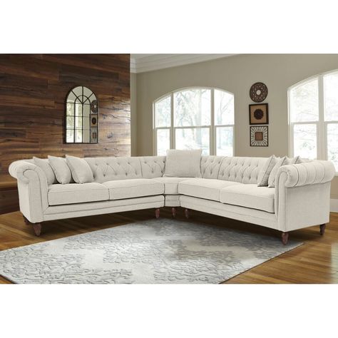 (Cream) Carmen Chesterfield Corner Sofa in Velour Velvet Fabric on OnBuy Corner Sofa Uk, Chesterfield Corner Sofa, Living Room Setting, Furniture Reupholstery, Cheap Sofas, Modern Sofa Set, Unique Sofas, Room Setting, Sofa Set Designs