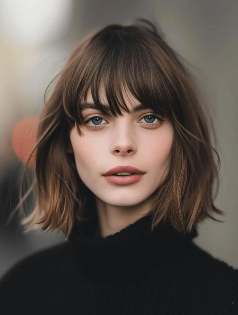 Long Bob Haircuts For Women, Shaggy Bangs, Curly Bob Haircut, Fine Hair Bangs, Lovely Hairstyles, Long Bob With Bangs, Choppy Bob Hairstyles For Fine Hair, Bob Haircut Ideas, Bob Haircut Curly