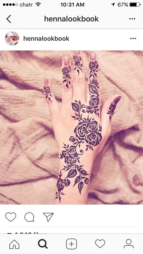 Mehndi Designs Finger, Henna Hand Designs, Henne Tattoo, Floral Henna Designs, Tato Henna, Finger Henna Designs, Henna Tattoo Hand, Henna Tattoo Designs Hand, Henna Art Designs