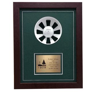 Framed Hole-in-One Ball Shadow Box Hole In One Display Golf Diy, Hole In One Display, Golf Awards, Golf Ball Displays, Golf Trophies, Putt Putt Golf, Golf Ball Crafts, Trophy Display, Trophy Plaques