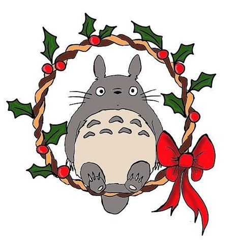 Harry Potter Birthday Cards, Totoro Art, Art Studio Ghibli, Cocoppa Wallpaper, Anime Christmas, Cute Christmas Wallpaper, Studio Ghibli Art, Harry Potter Birthday, Ghibli Art