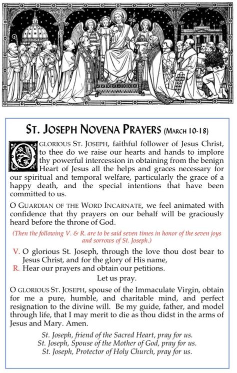 St. Joseph, Patron of the Universal Church, Novena Begins Today! | Barnhardt Novena To St Joseph, St Joseph Novena, Prayer For Financial Help, Jesus Help, Novena Prayers, Financial Help, Night Prayer, Football Quotes, Saint Joseph