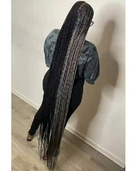 Gray Knotless Braids, Gray Braids, Black Box Braids, Hairstyles Pictures, Really Long Hair, Cute Braided Hairstyles, Braids Hairstyles Pictures, Girl Braids, Beautiful Braids