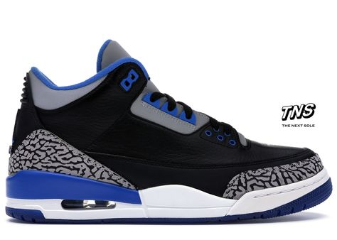 Jordan 3s, Nike Air Jordan 3, Jordan Retro 3, Dr Shoes, Blue Jordans, Jordan Shoes Girls, Black Jordans, Jordan Shoes Retro, Jordan 3 Retro