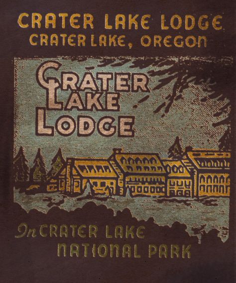 Vintage Crater Lake City Brochure, Eva Core, Crater Lake Lodge, Retro Cabin, Oregon Lakes, Vintage Propaganda, Oregon Summer, Motorcycle Trip, Brand Launch