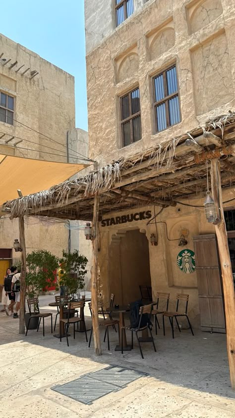 #starbucks #dubai #aesthetic #view Dubai Lifestyle Aesthetic, Dubai Vacation Aesthetic, Dubai Trip Aesthetic, Dubai Old Town, Dubai Travel Aesthetic, Dubai Story Instagram, Starbucks Place, Dubai Starbucks, Doha Aesthetic